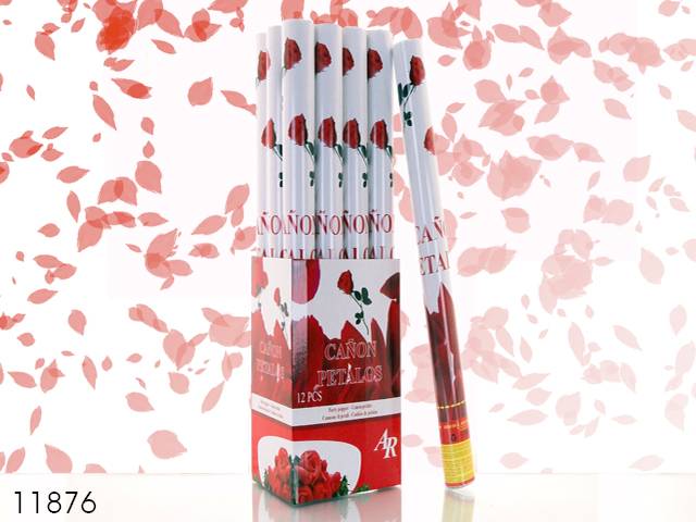 Cañon confeti petalos 80 cm