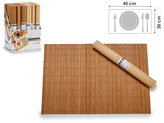 Salvamantel bambu natural 30x44cm surt 2