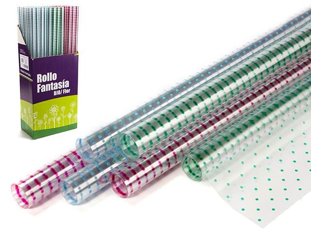 Rollo bioflor 70x150cm puntos surt 3 col