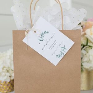 Bolsa de kraft regalos para invitados