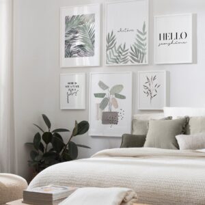 Decoración en tonos blancos