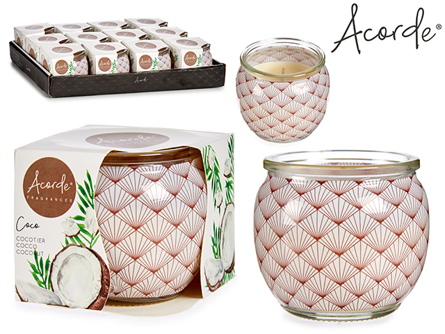 Vela perfumada tarro coco