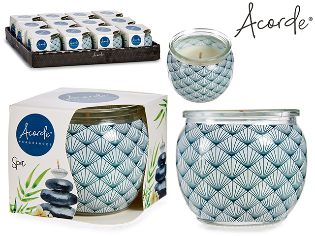 Vela perfumada tarro spa hogar