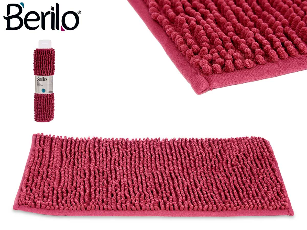 Alfombra baño burdeos 40x60cm