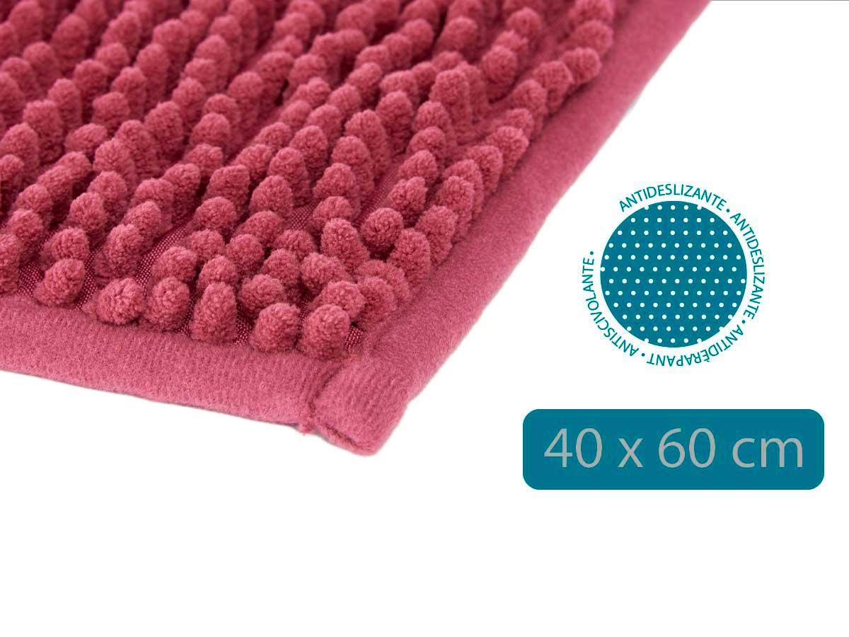 Alfombra baño burdeos 40x60cm - Imagen 4