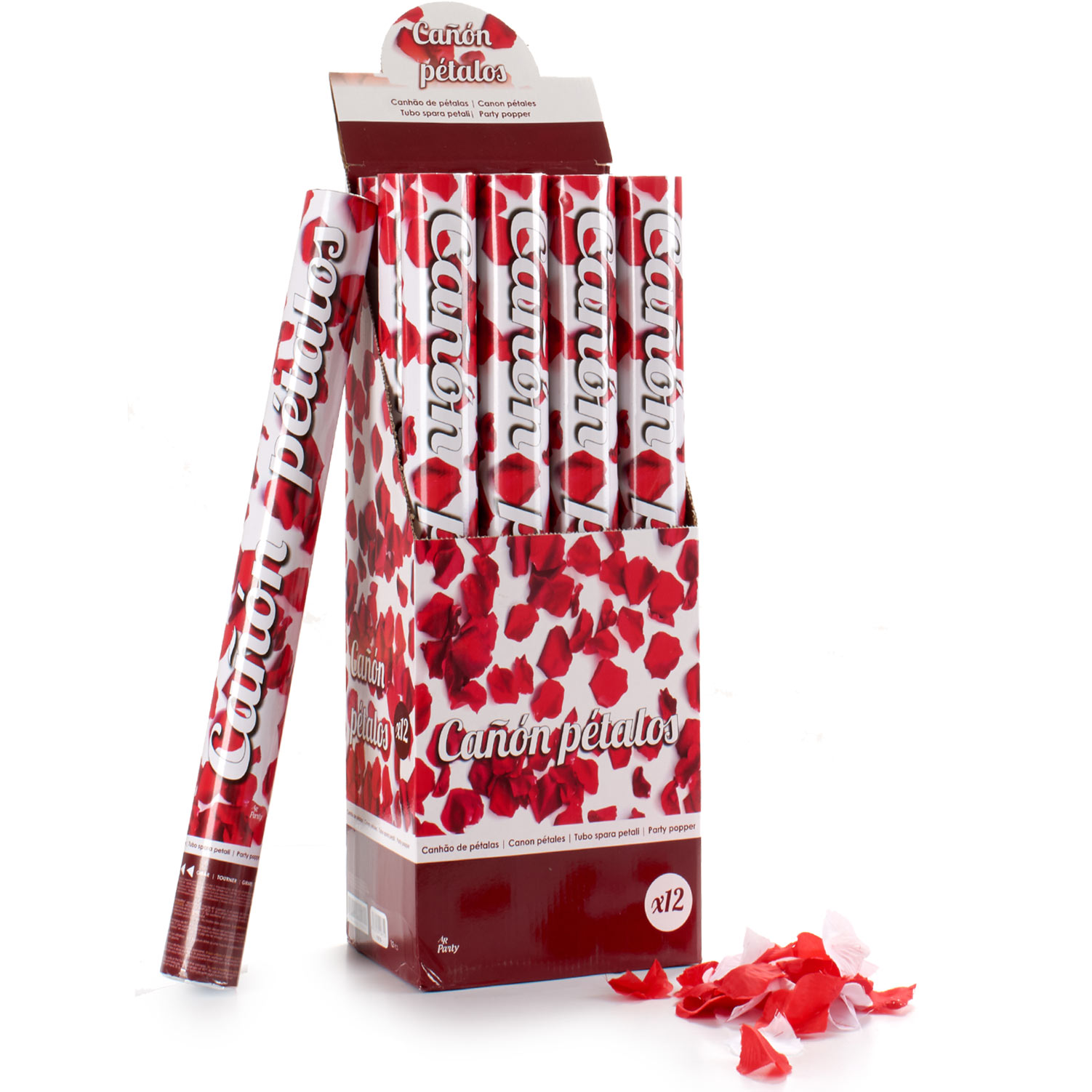 Cañon confeti petalos 80 cm - Imagen 2