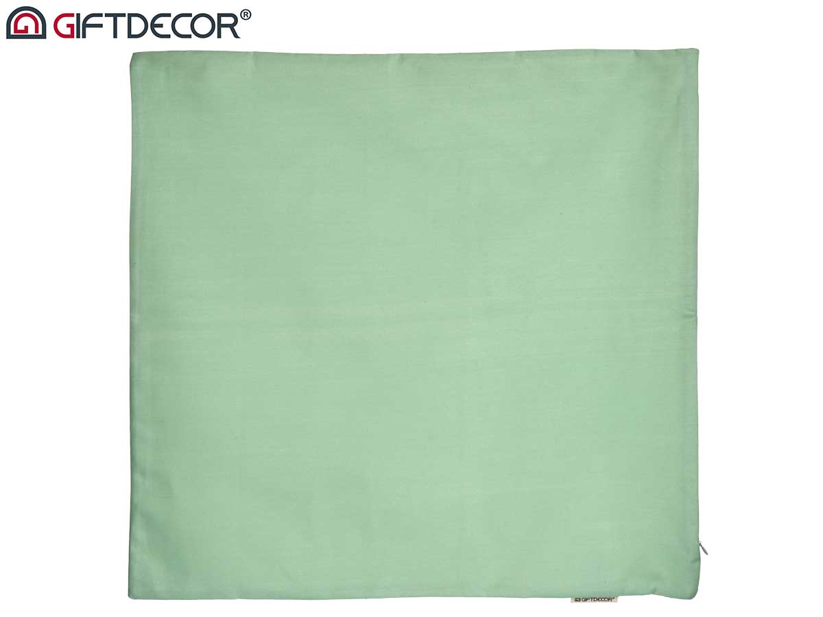 Funda cojin cremallera 60x60 verde - Imagen 4