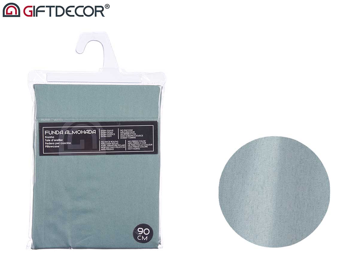 Funda almohada 90cm color menta