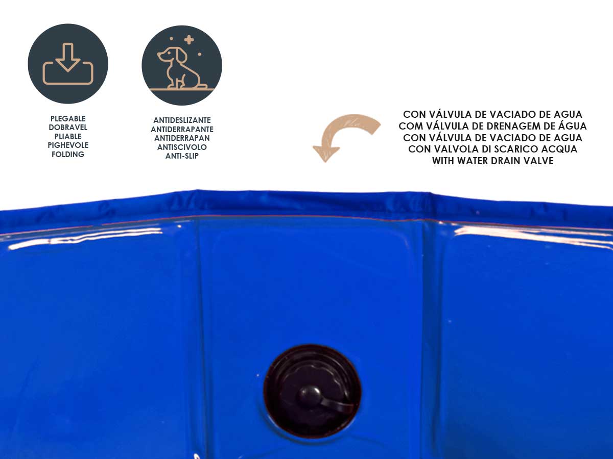 Piscina perro poliester 80x20cm - Imagen 4