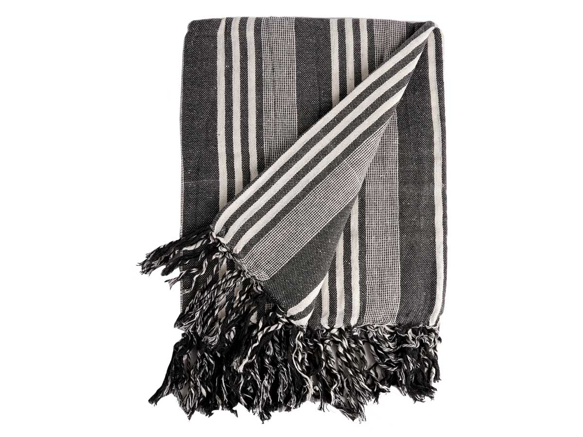 Multiusos rayas gris oscuro 235x205cm - Imagen 2