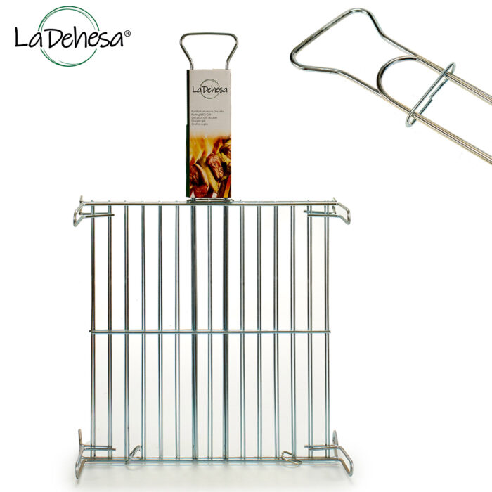 Parrilla doble zincada 40 x 40 cm - Imagen 3