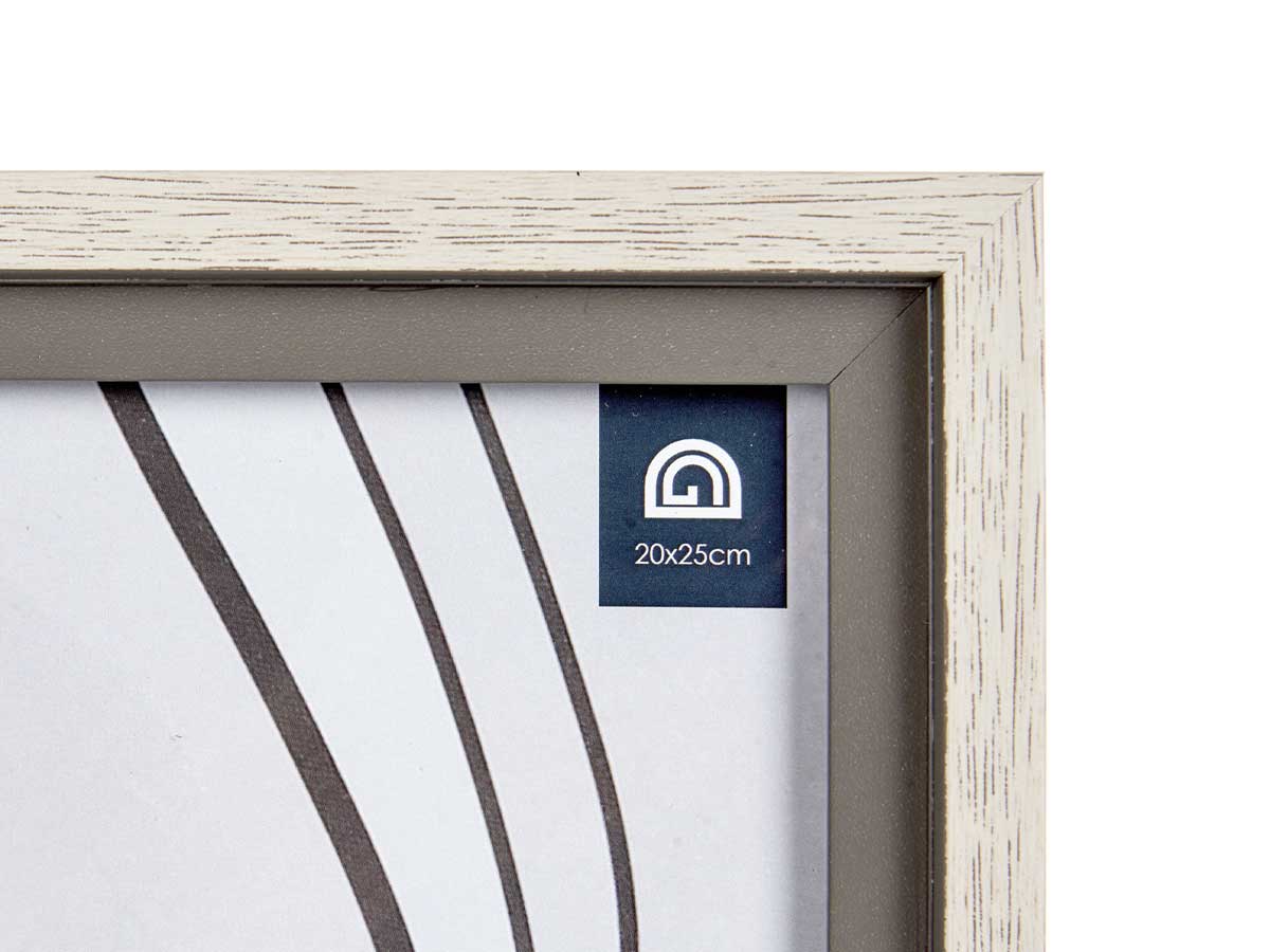 Portafotos natural borde gris 20x25cm - Imagen 4