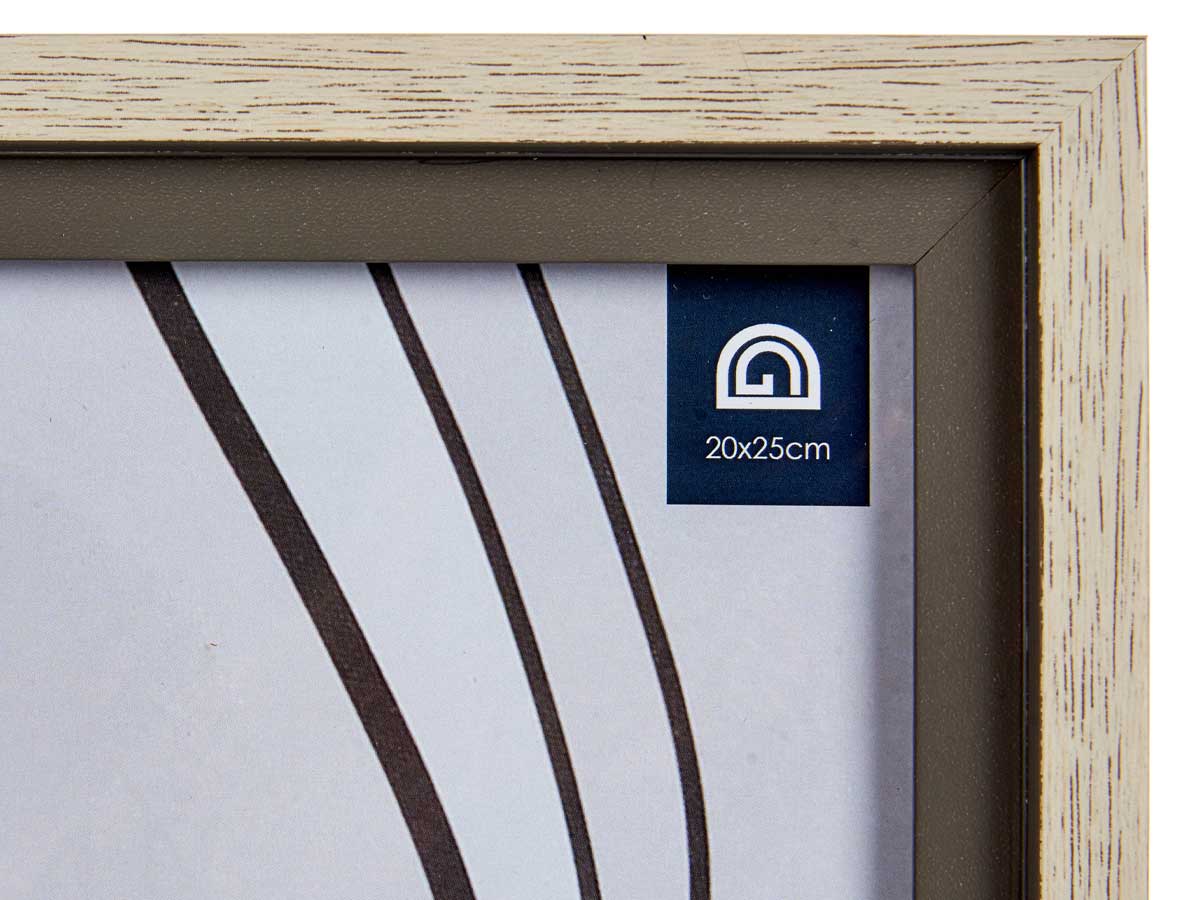 Portafotos natural borde gris 20x25cm - Imagen 5