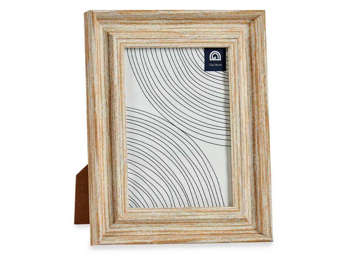 Portafotos efecto madera oro 13x18cm - Imagen 2
