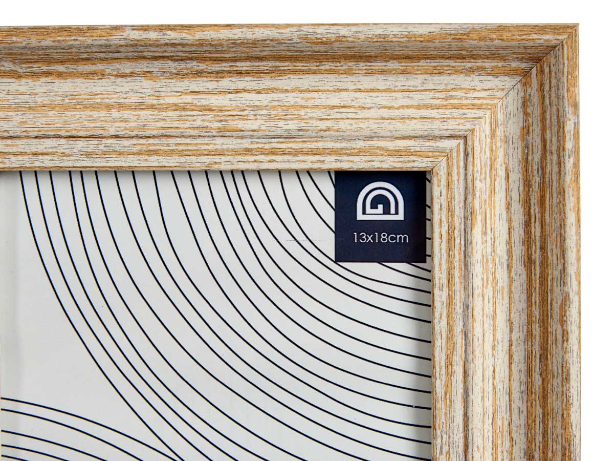 Portafotos efecto madera oro 13x18cm - Imagen 4