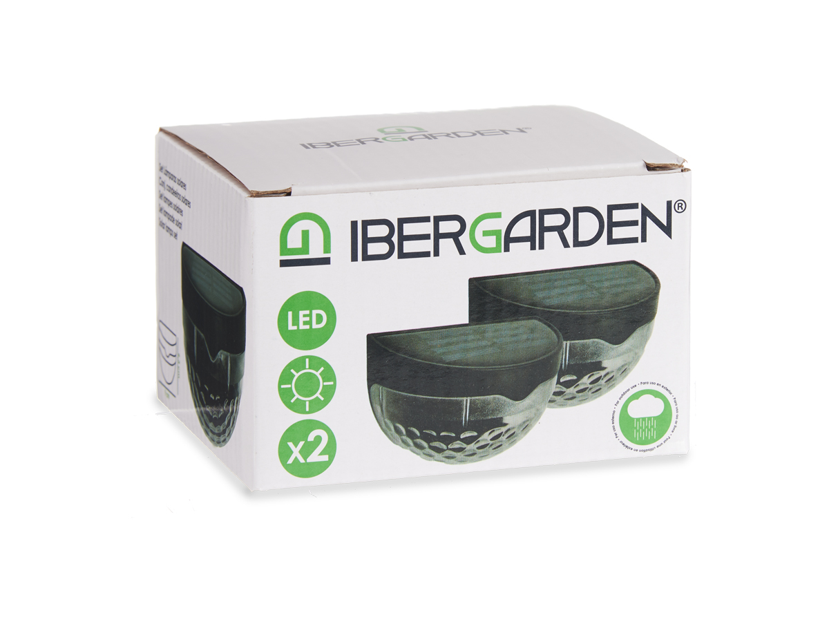 Set luz solar exterior pared luz fria - Imagen 3