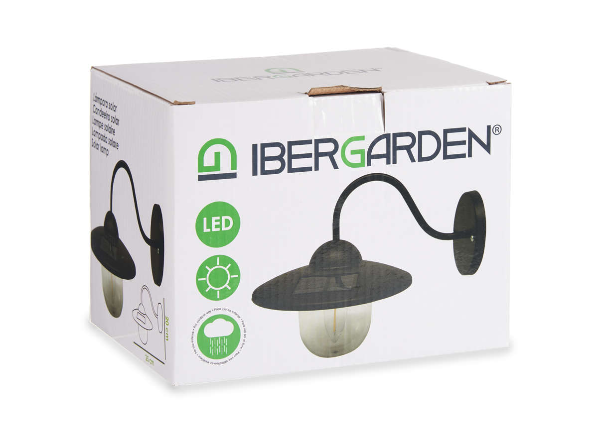 Aplique solar exterior redondo luz calida - Imagen 3