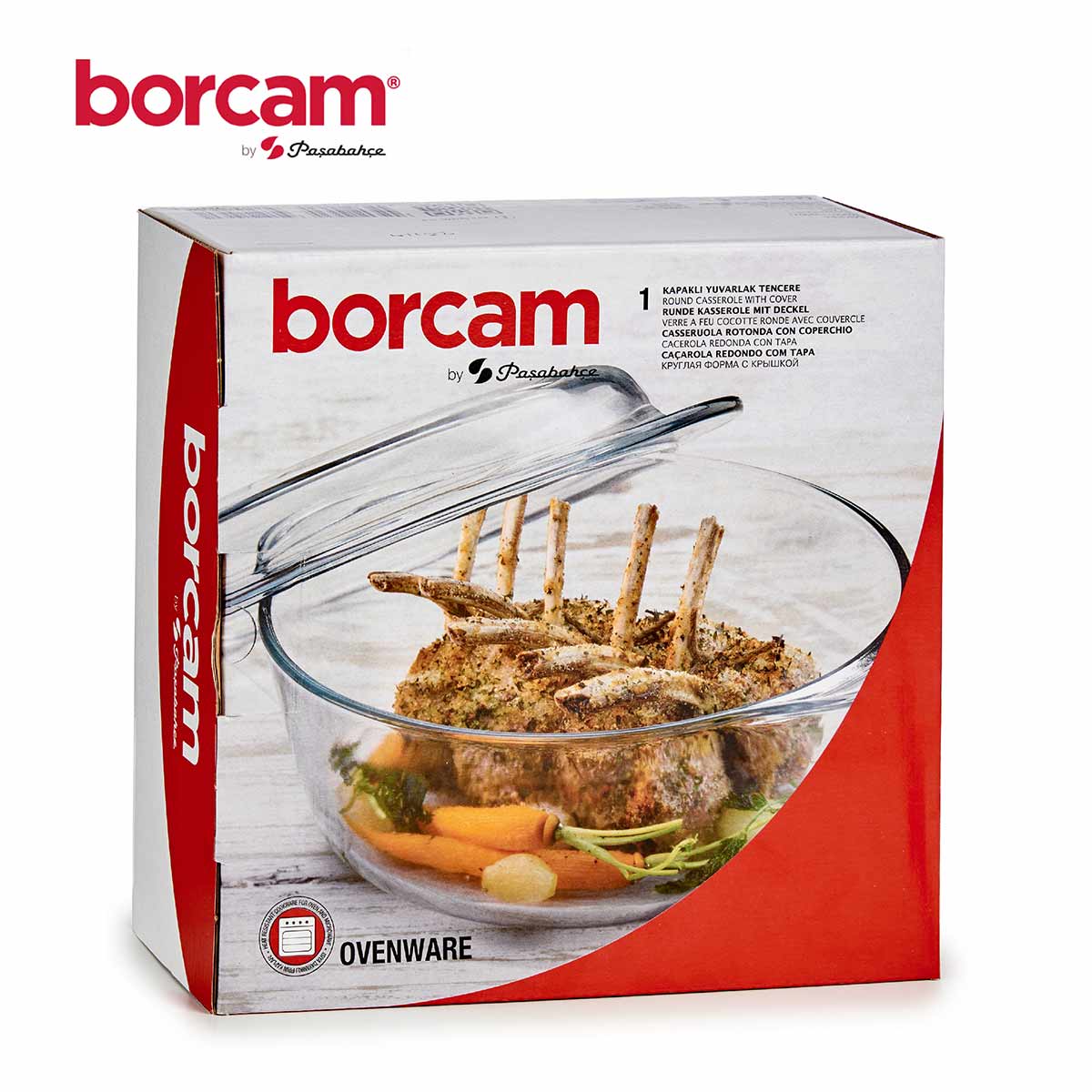 Cacerola con tapa borcam 2100 ml - Imagen 5