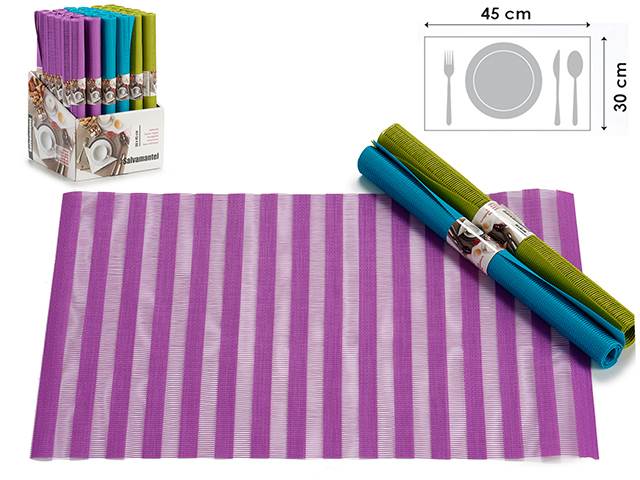 Salvamantel 30x45 rayas surt 3 col vivos