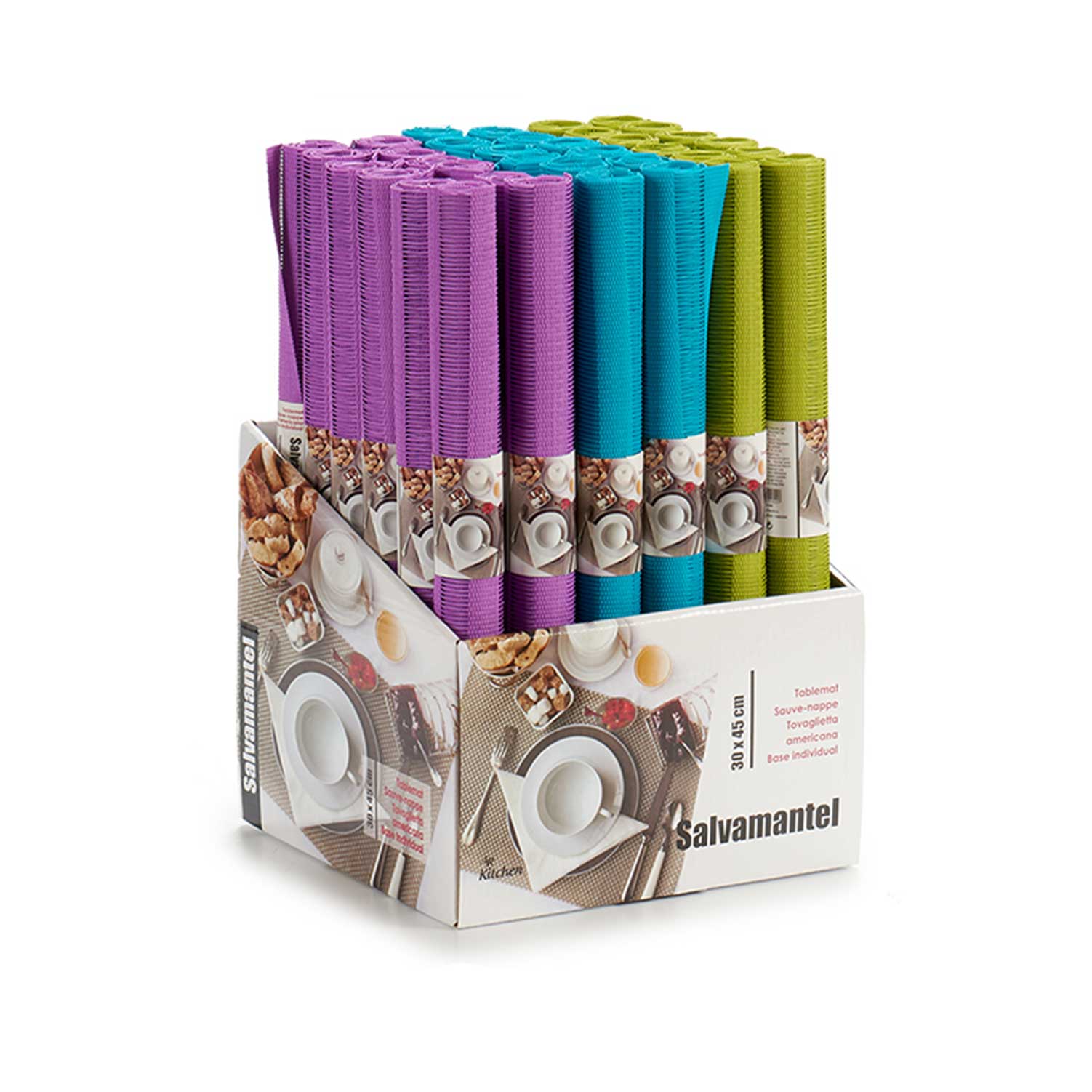 Salvamantel 30x45 rayas surt 3 col vivos - Imagen 3