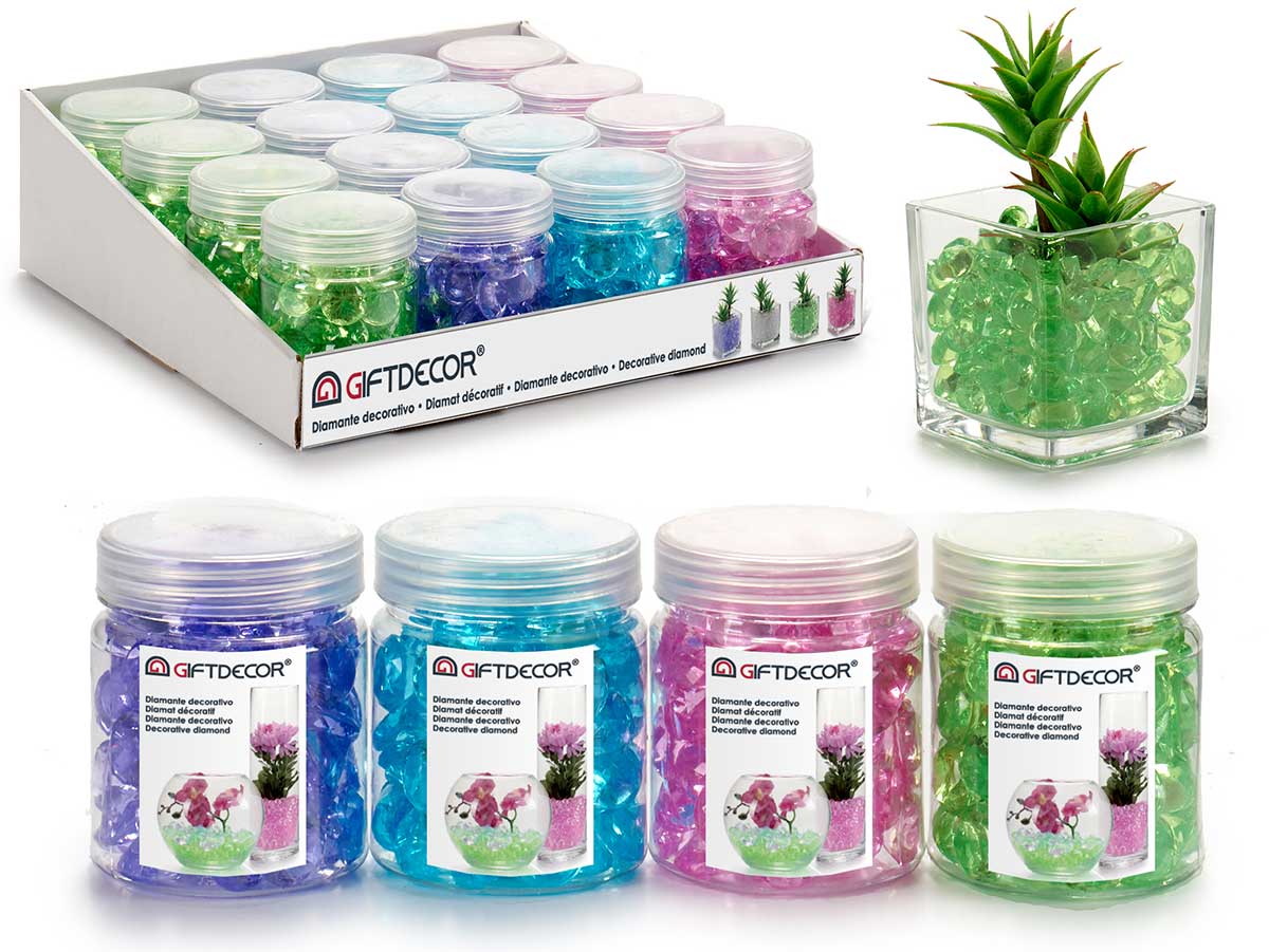 Bote 150gr diamante gr surt 4 colores