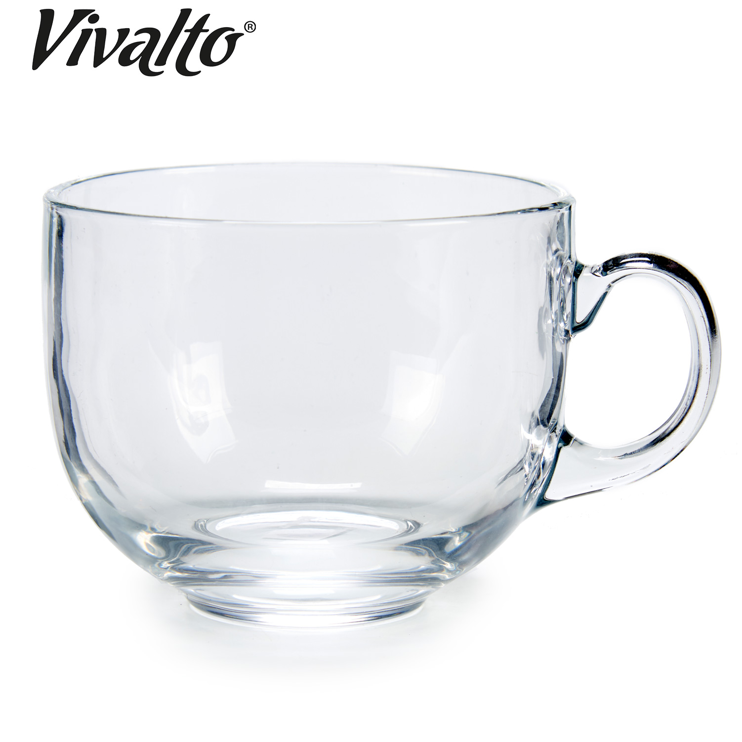 Tazon desayuno cristal con asa jumbo 470ml - Imagen 2