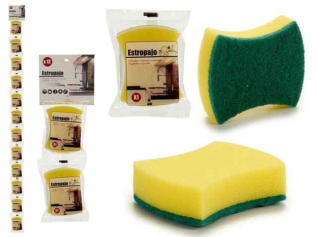 Estropajo oval 8x3x10cm