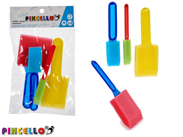 Juego 4 estapulas esponja manualidades