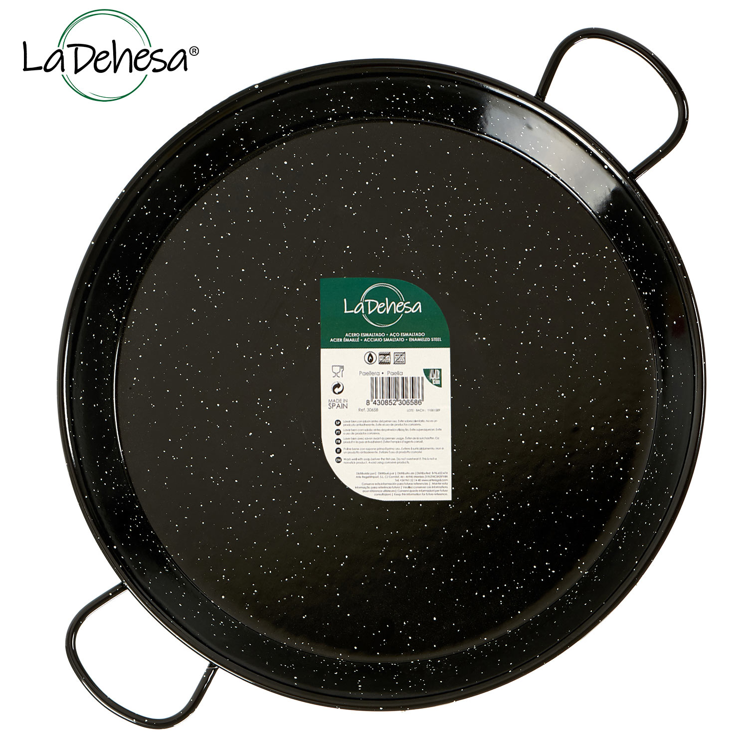 Paellera esmaltada 38 cm 8 raciones - Imagen 2