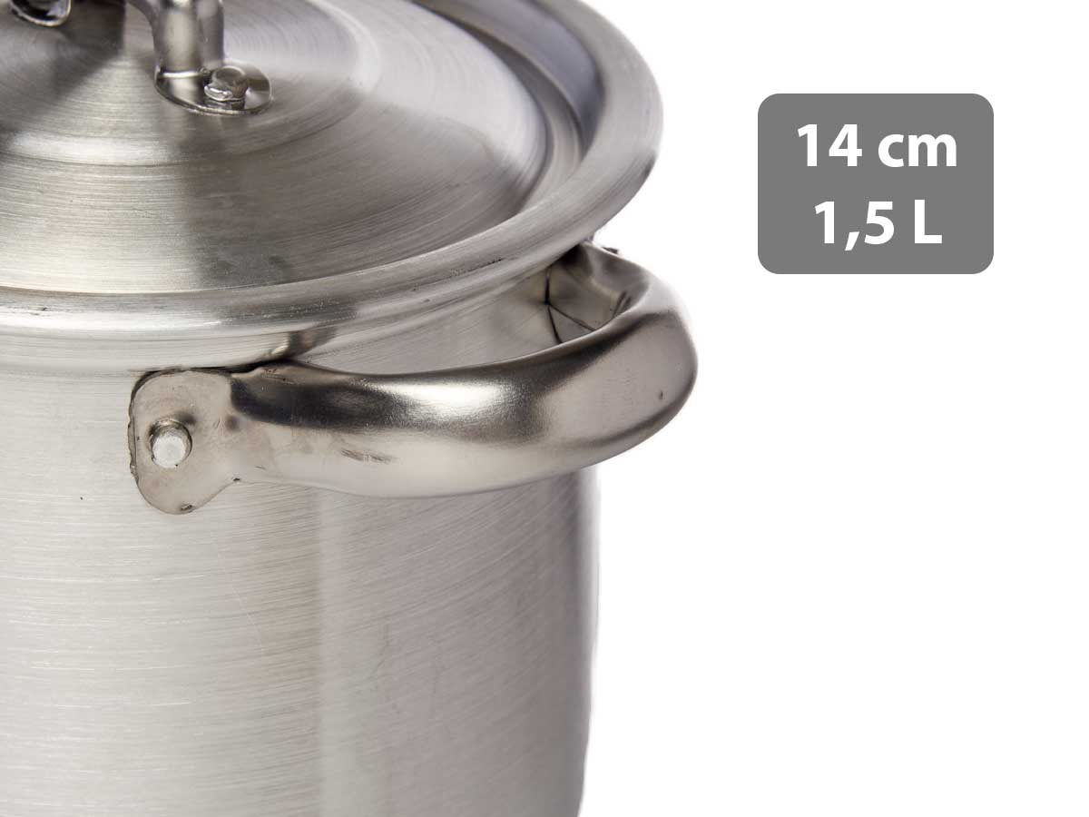 Olla aluminio 14 cm 1,5 l - Imagen 3