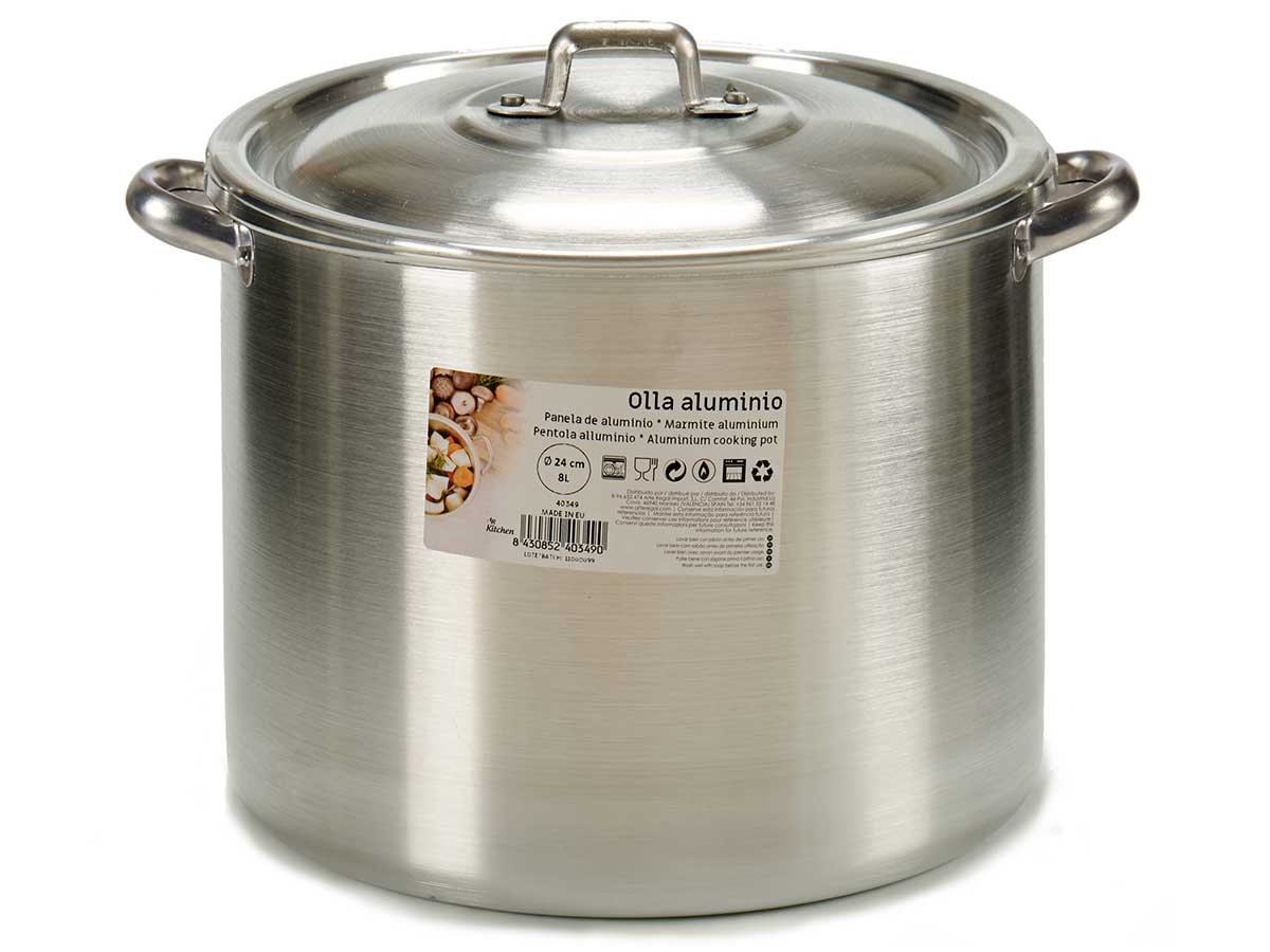 Olla aluminio 24 cm 8 l