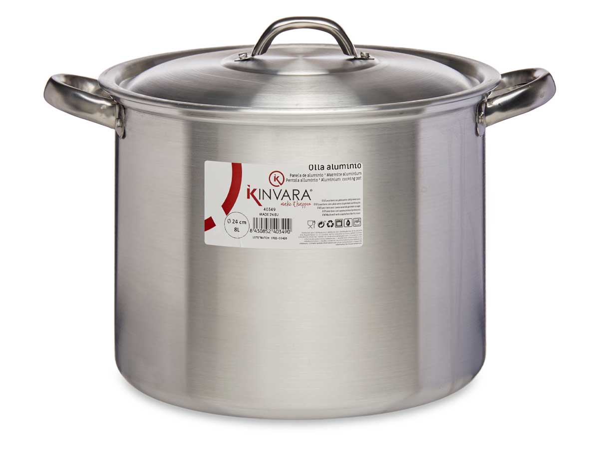 Olla aluminio 24 cm 8 l - Imagen 2