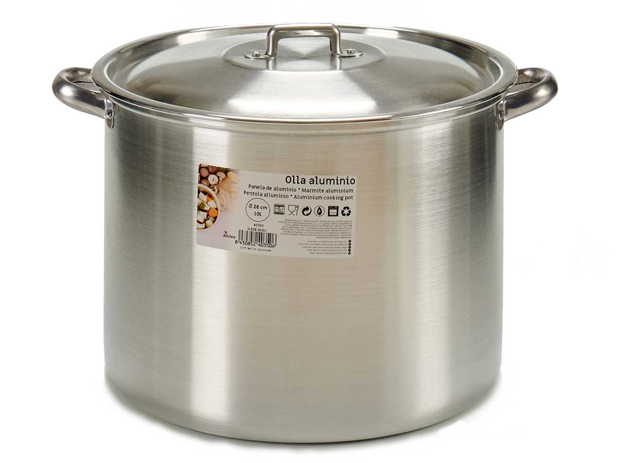 Olla aluminio 26 cm 10 l