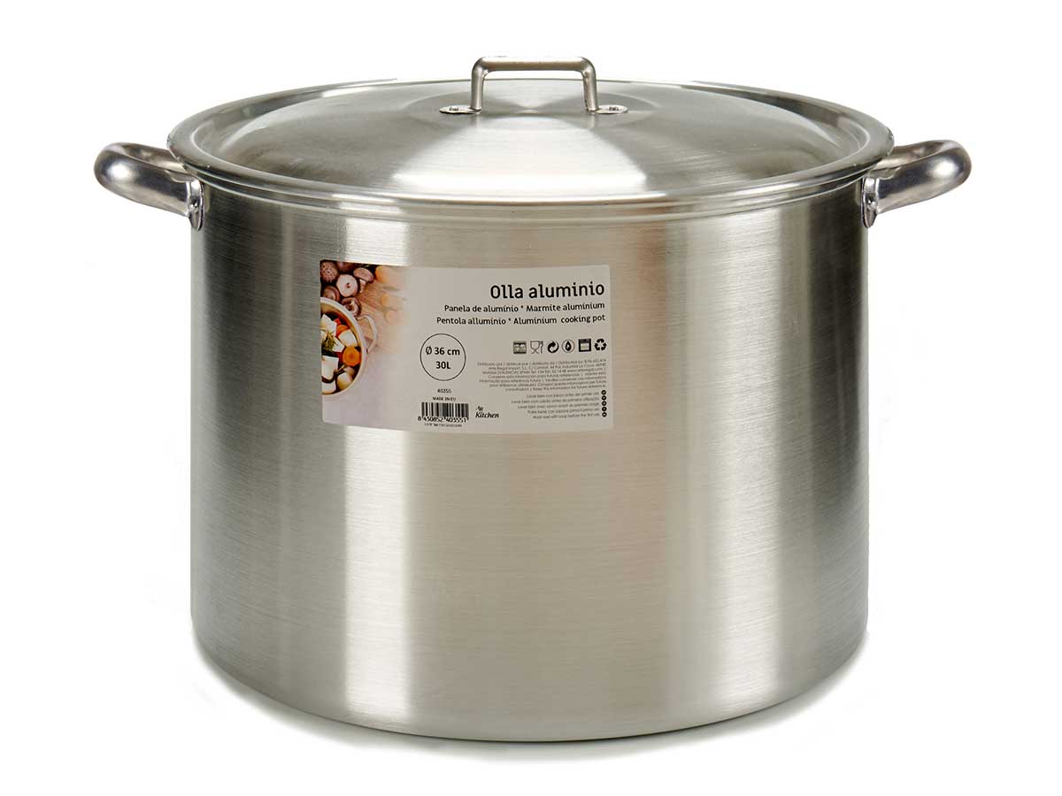 Olla aluminio 36 cm 30 l
