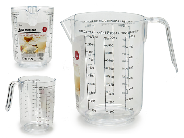 Jarra medidora transparente 1l