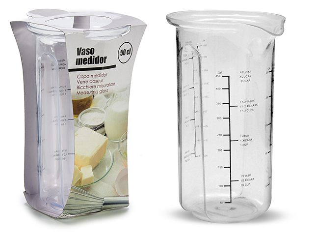 Vaso medidor transparente 500ml