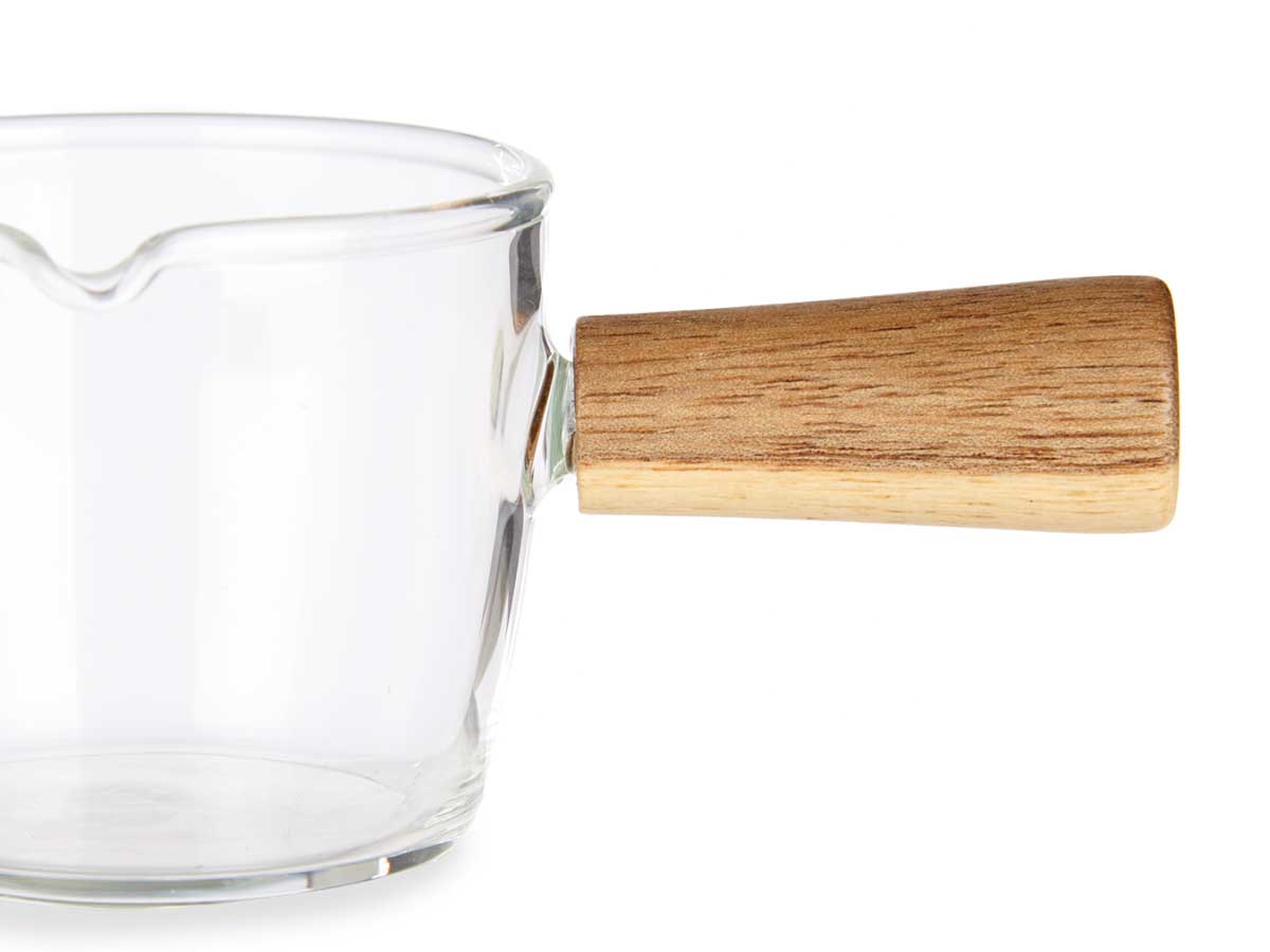 Cazo 100ml de cristal borosilicato mango madera - Imagen 4