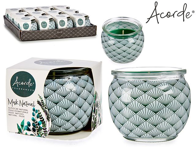 Vela perfumada tarro musgo