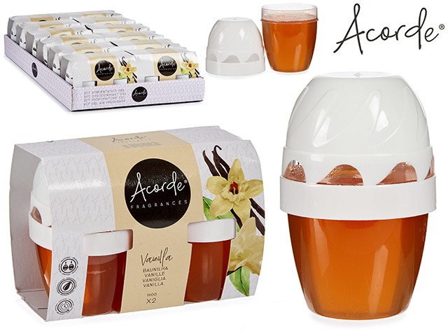 Set 2 ambientadores gel 140gr x 2 vainilla