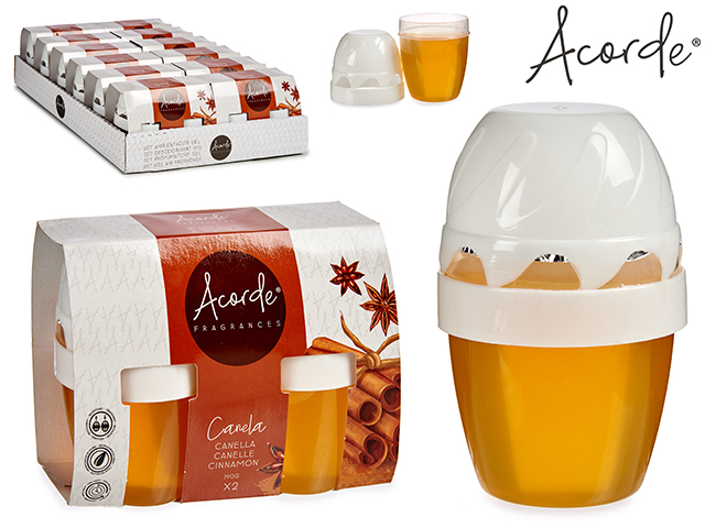 Set 2 ambientadores gel 140gr x 2 canela