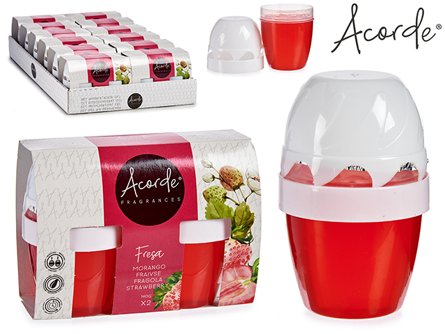 Set 2 ambientadores gel 140gr x 2 fresa