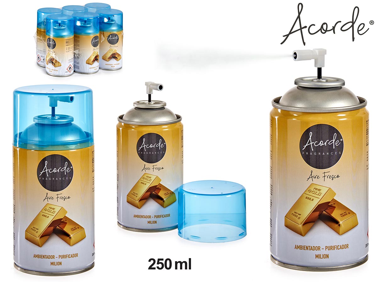 Recambio ambientador aerosol 250ml milion