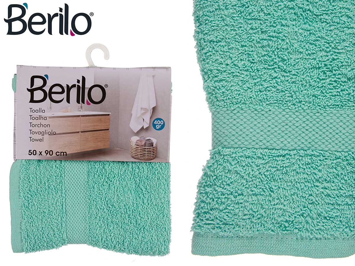 Toalla lisa 50x90 turquesa