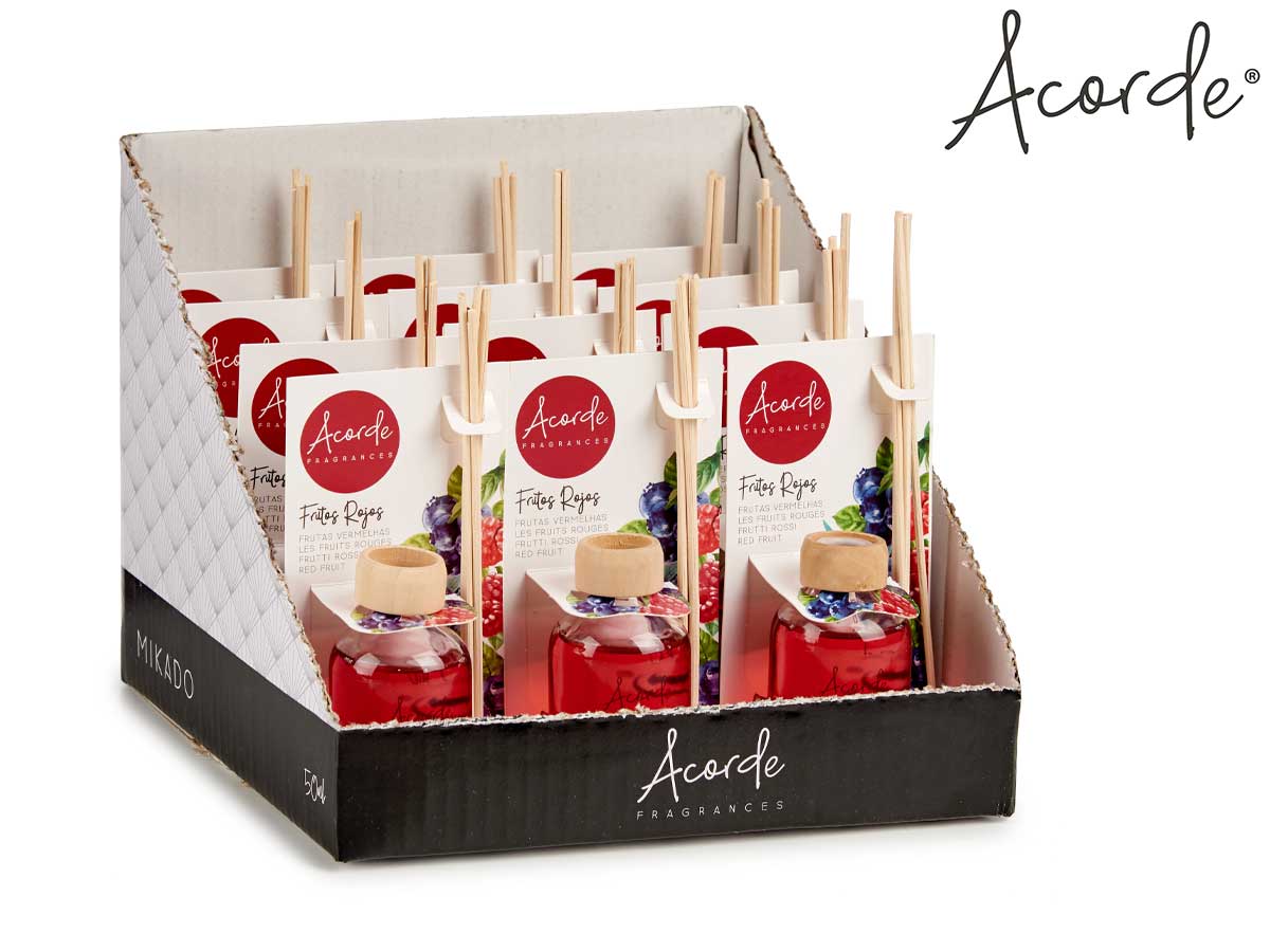 Mikado 50 ml con varillas frutos rojos - Imagen 3