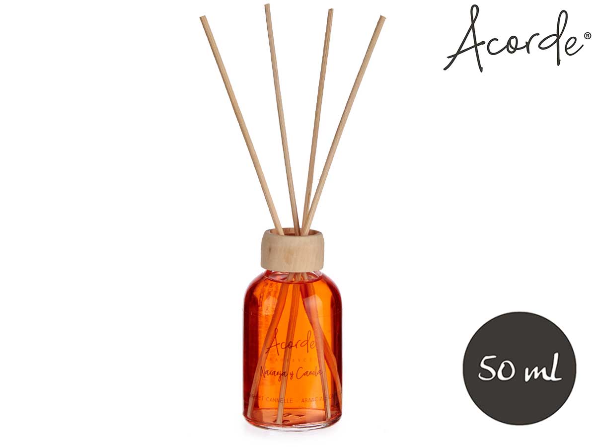 Mikado 50 ml con varilla naranja y canela - Imagen 2