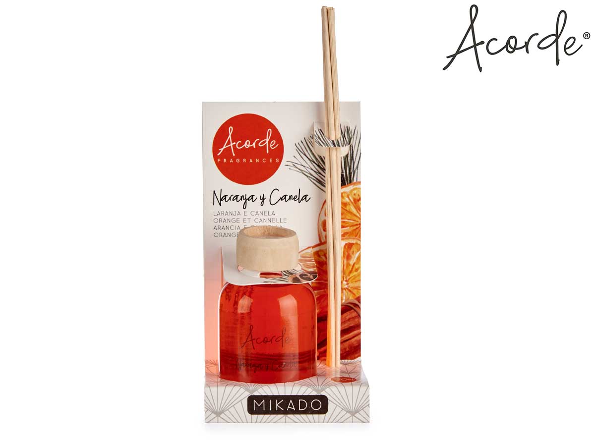 Mikado 50 ml con varilla naranja y canela - Imagen 4