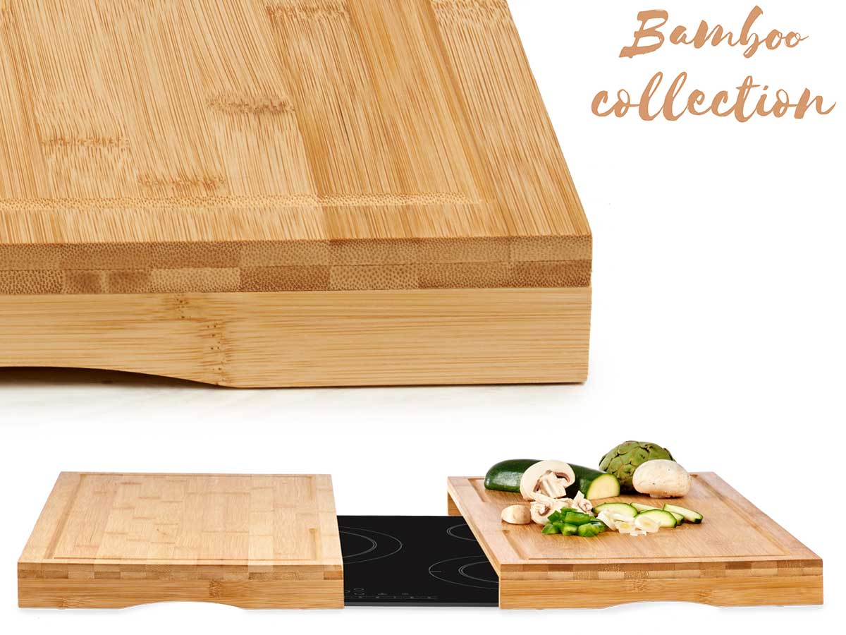 Set 2 tablas bambu vitro cocina 28cm - Imagen 5