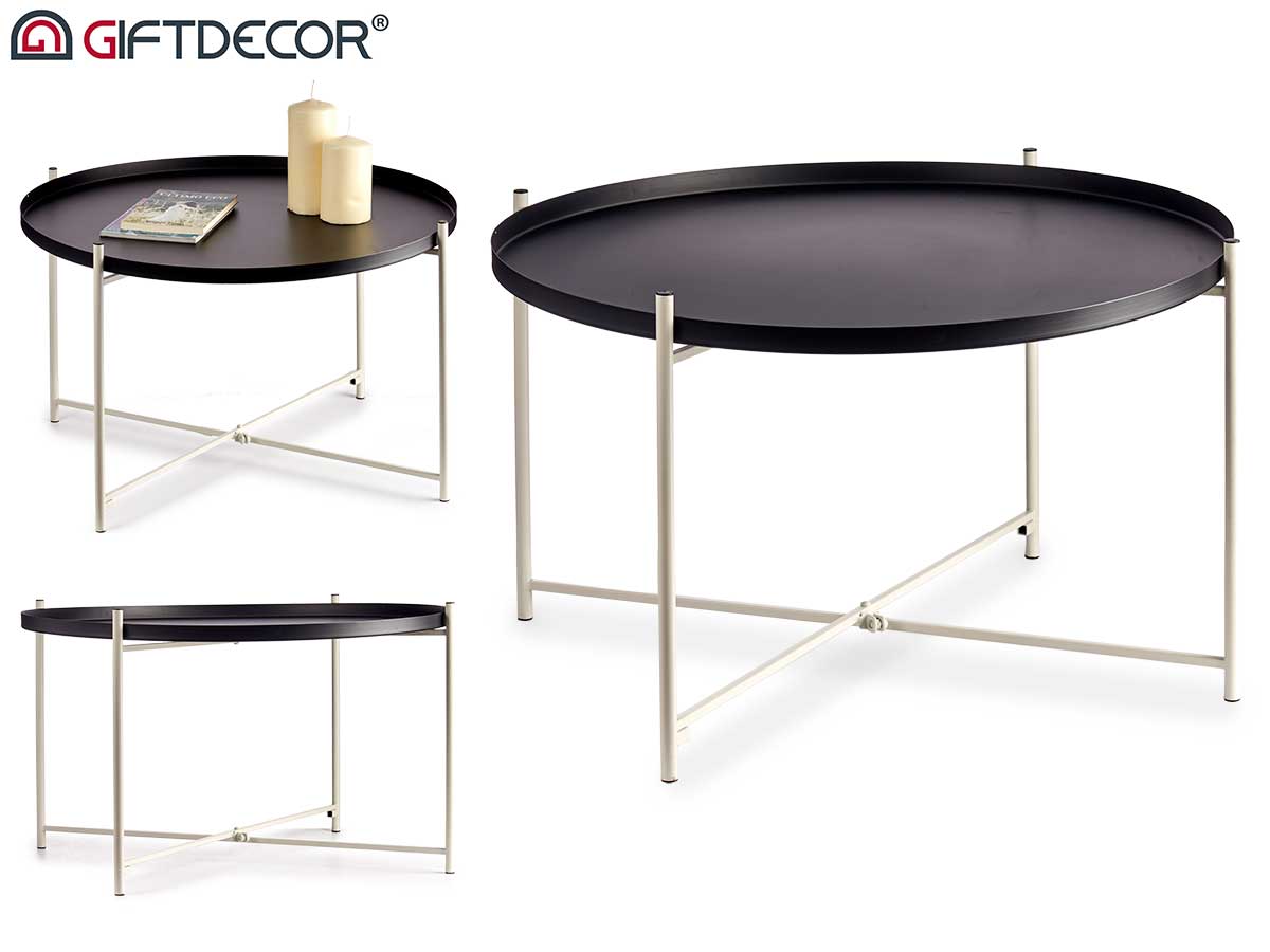 Mesa redonda negro