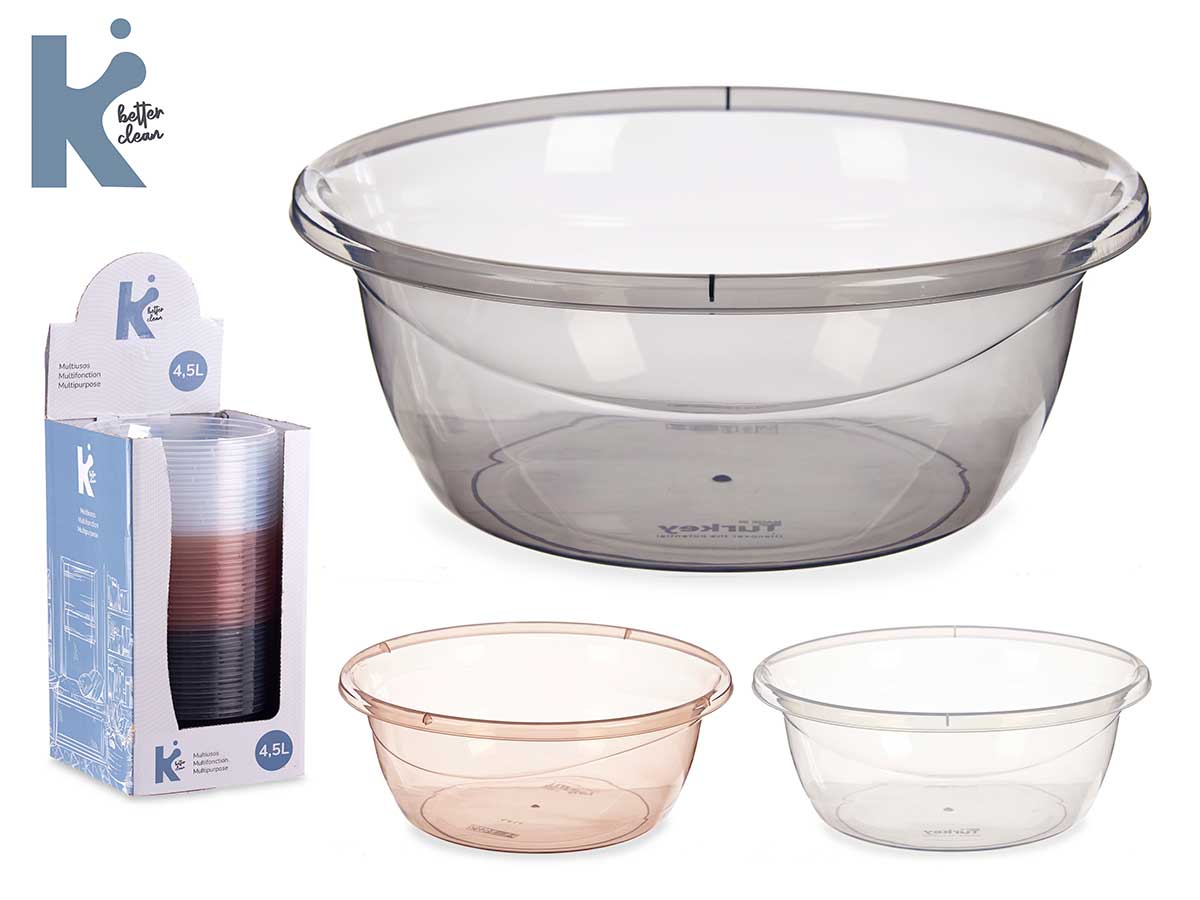 Multiuso plastico 4,5l transparente surt 3