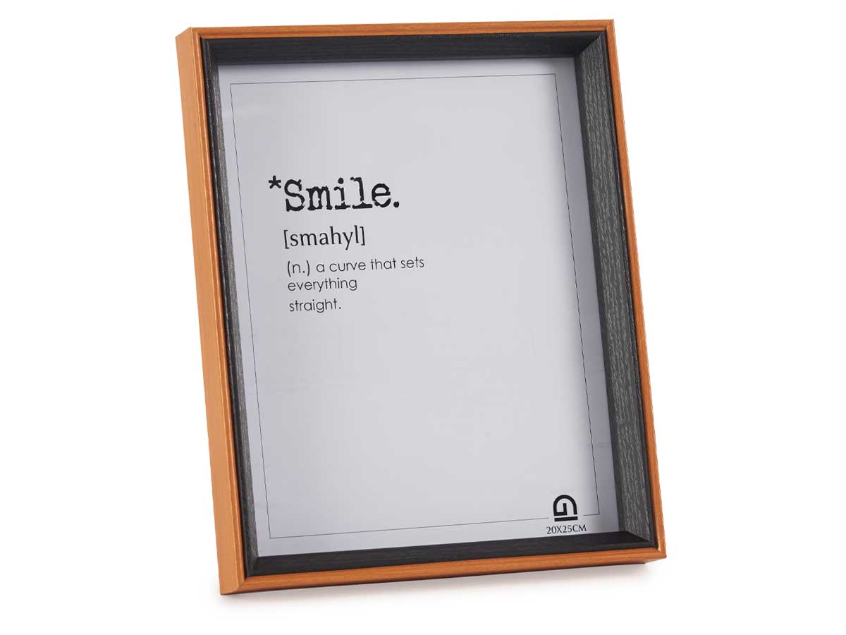 Portafotos madera 20x25 marron y negro - Imagen 2